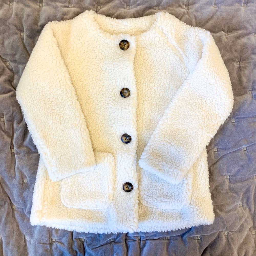 Hanna Andersson Sherpa Jacket size 7-8